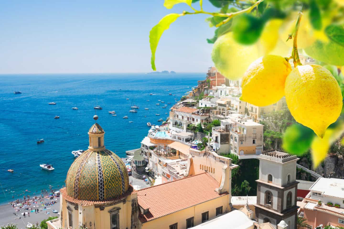 Map of Positano Amalfi Coast Italy
