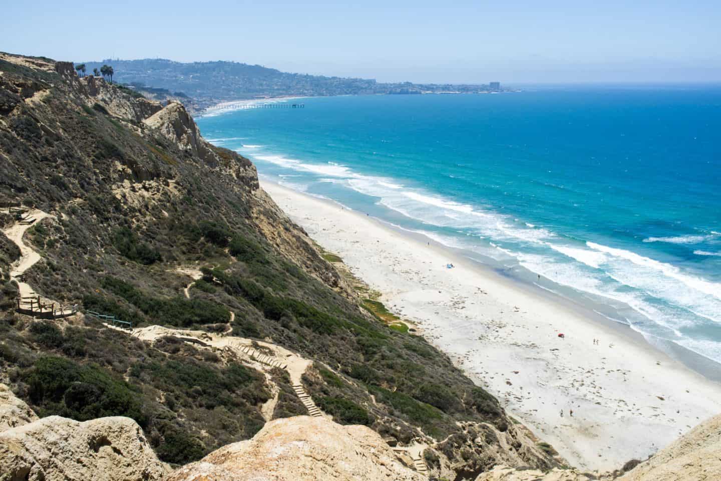 Explore the best Torrey Pines hikes in San Diego &mdash; from the Guy Fleming Trail to Beach Trail. Get tips, itinerary, and FAQs for hiking Torrey Pines State Reserve.