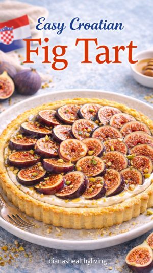 This creamy mascarpone fig tart is inspired by Dalmatian traditions and childhood memories of fig trees along the Adriatic coast. Made with simple ingredients and fresh figs, it&rsquo;s a timeless Mediterranean dessert.