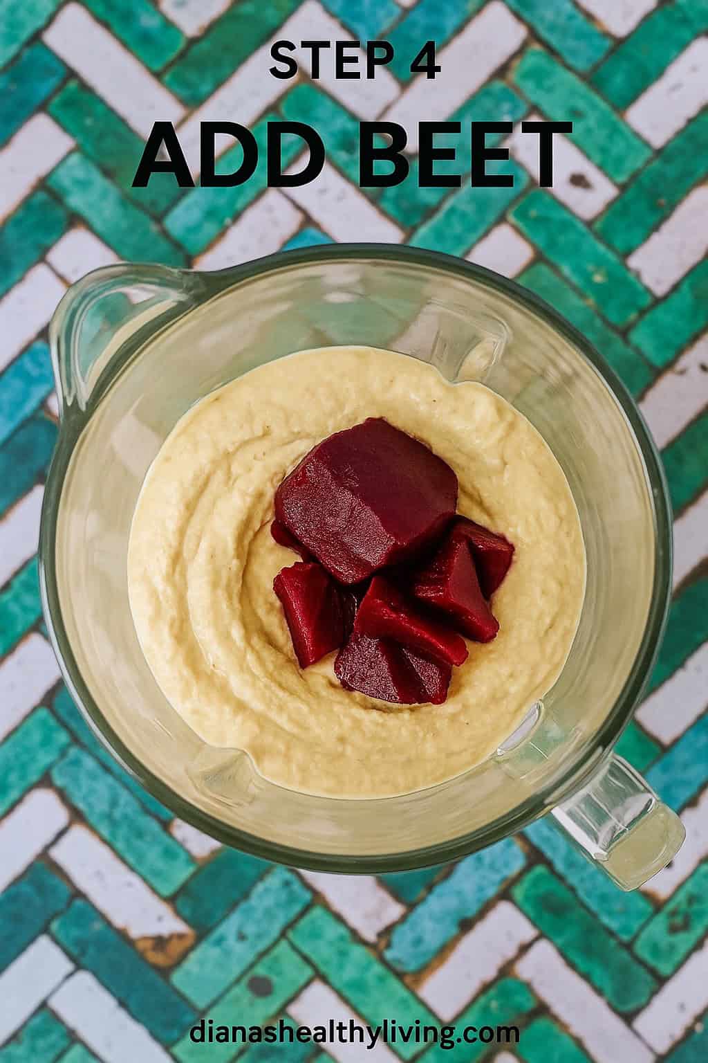 Make this vibrant roasted beet hummus recipe! A healthy, vegan beetroot dip with chickpeas, tahini & lemon. Easy, colorful & perfect for parties.