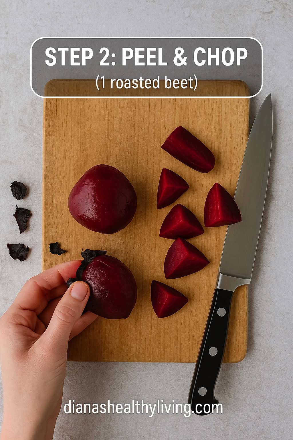 Make this vibrant roasted beet hummus recipe! A healthy, vegan beetroot dip with chickpeas, tahini & lemon. Easy, colorful & perfect for parties.