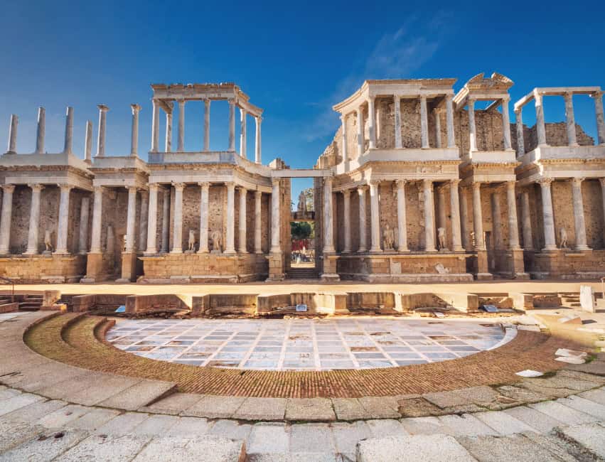 Roman Theatre of M&eacute;rida, Spain &ndash; ancient UNESCO landmark and important Spanish monument.