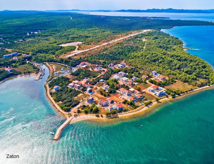 croatia zadar beaches zaton beach