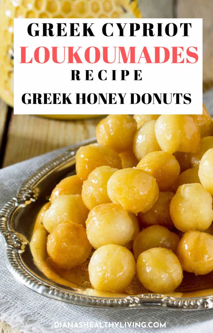 Golden Greek honey Loukoumades donuts, traditional Middle Eastern sweet treats, perfect for healthy living.