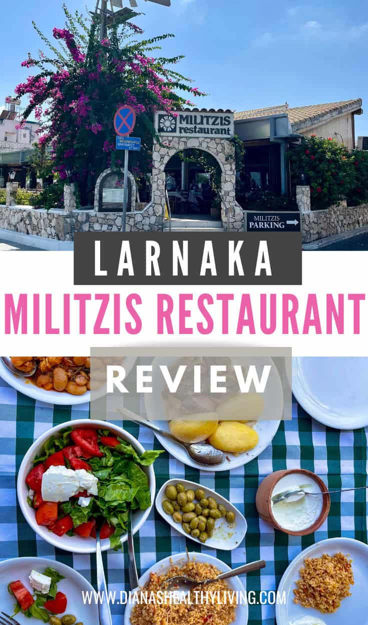 Larnaca Militzis Restaurant review with traditional Greek cuisine and outdoor dining experience.
