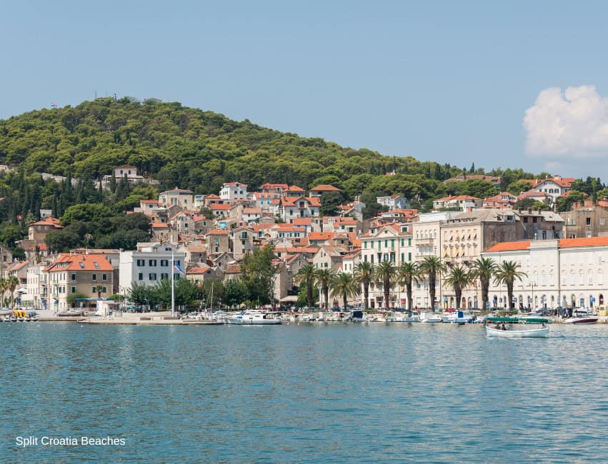 Discover the best beaches in Split, Croatia! From sandy Bačvice to upscale Ka&scaron;juni, explore top spots with chair & umbrella rental prices