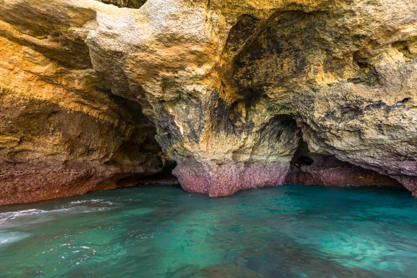 Discover the breathtaking caves of Algarve Portugal &mdash; from the world-famous Benagil Cave to hidden grottos along the golden coastline. Explore sea caves, secret beaches, and natural arches shaped by the Atlantic&rsquo;s waves on this ultimate Algarve cave adventure.
