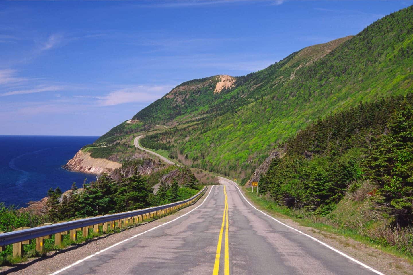 Scenic Cabot Trail Nova Scotia, beautiful Canada landscape, vacation spots in Canada