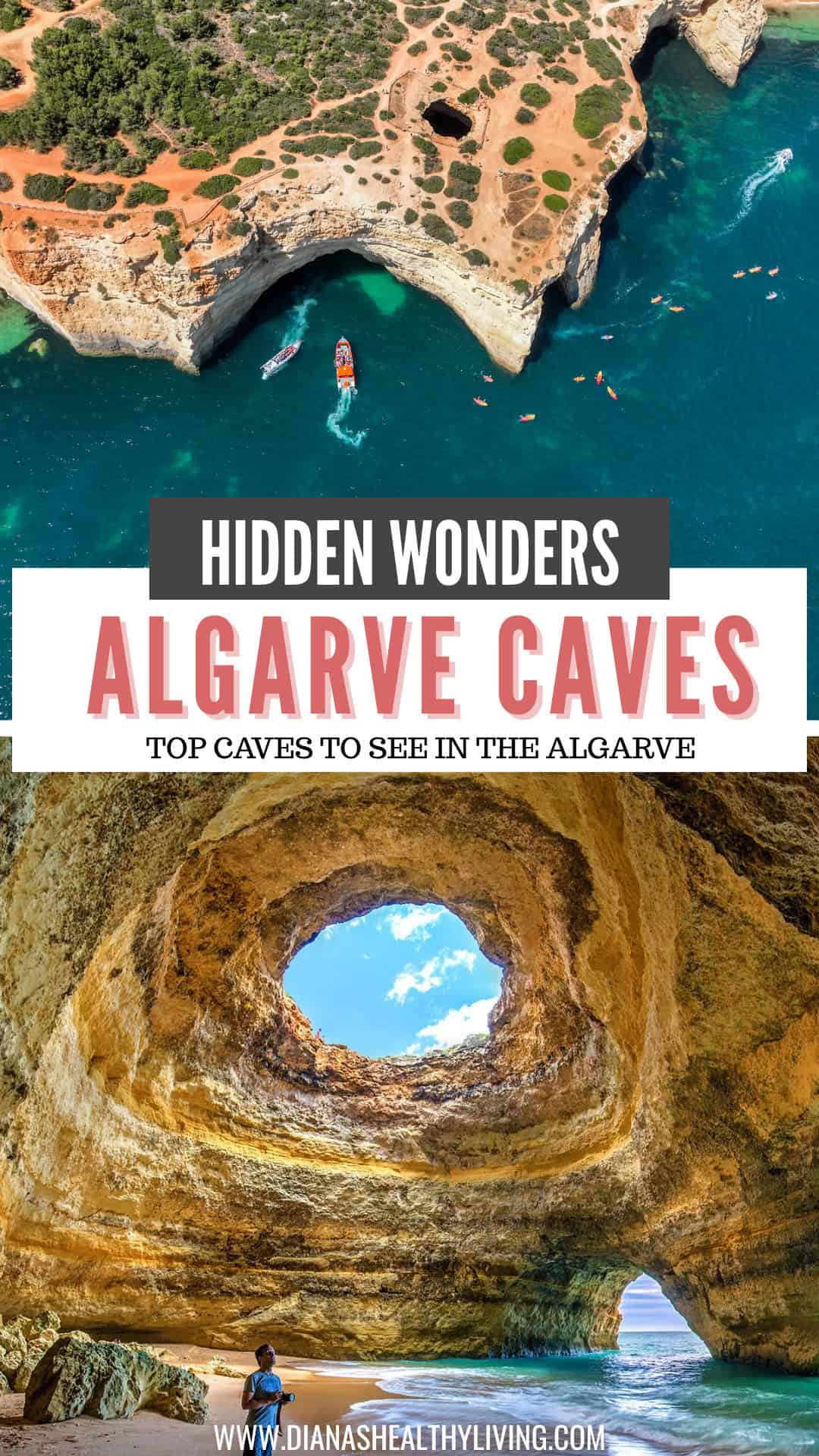 From Benagil Cave to Ponta da Piedade, the caves in Algarve Portugal are natural works of art. This travel guide lists the top 10 caves, how to reach them, and the best tours for exploring these stunning formations. #AlgarveCaves #BenagilCave #PortugalTravelGuide #SeaCavesAlgarve #HiddenPortugal #TravelEurope