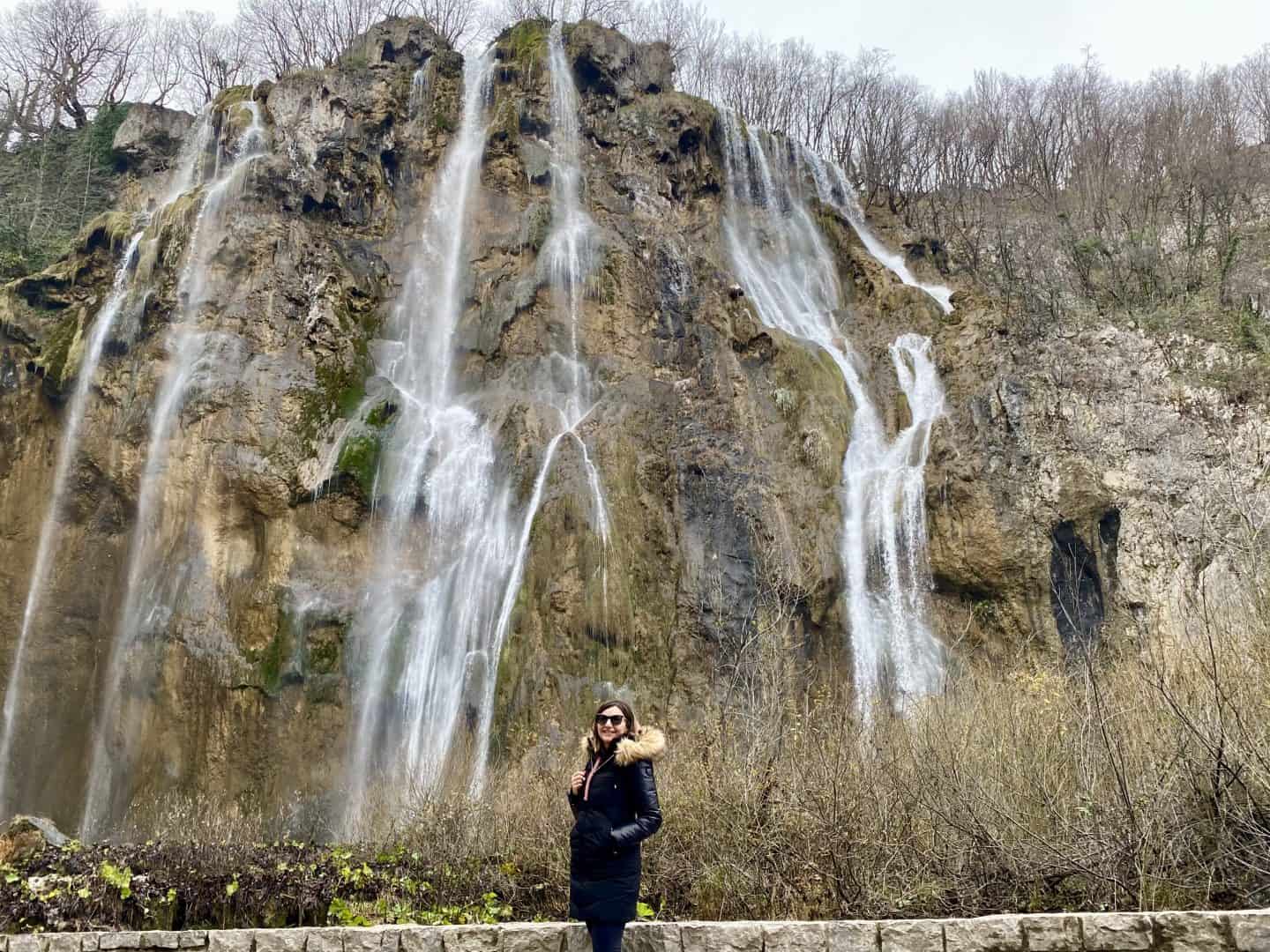 Plitvice lakes croatia waterfalls in December