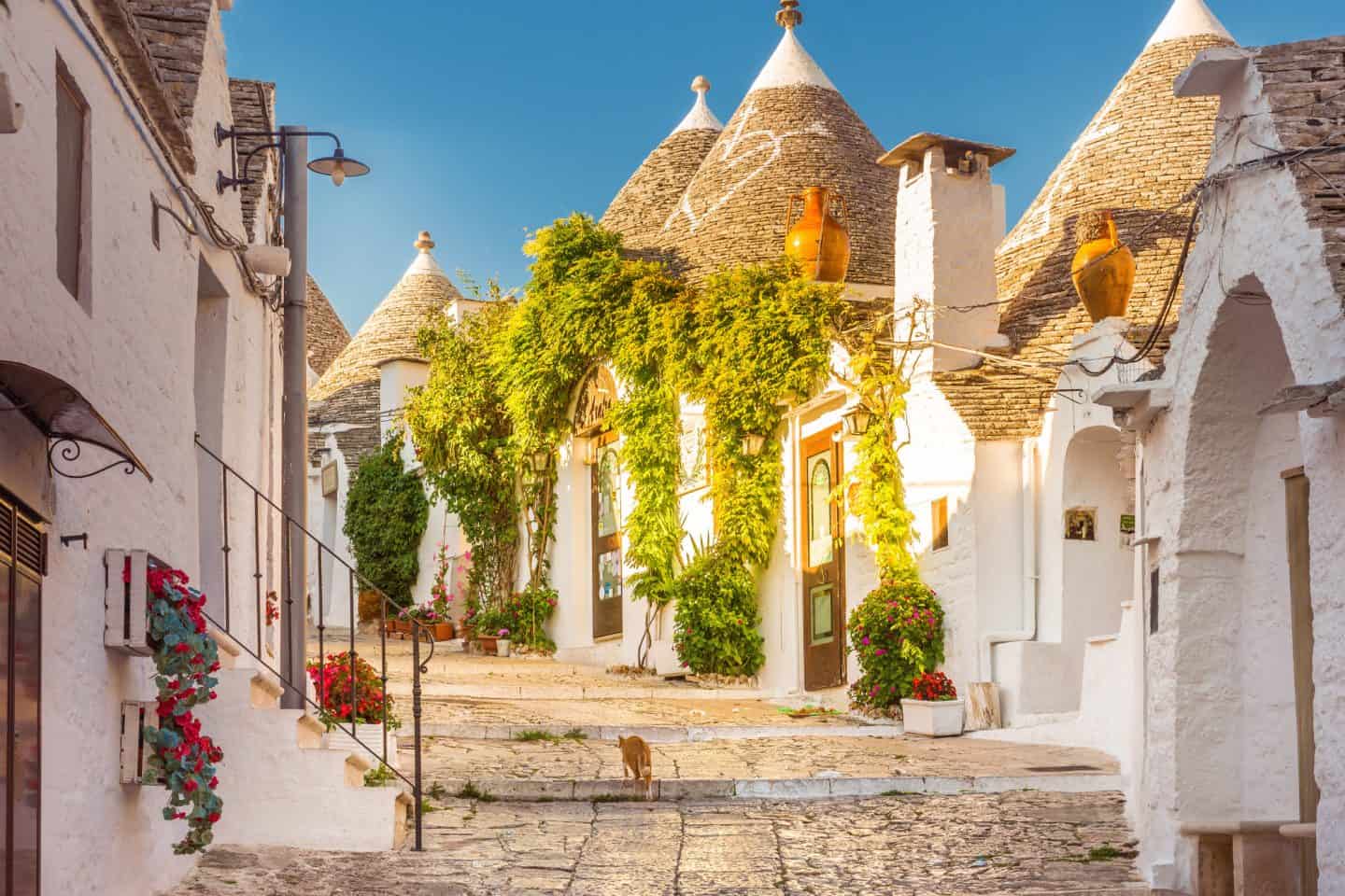 Puglia Italy &mdash; whitewashed towns, turquoise beaches, and olive groves in one of the most beautiful areas to visit in Italy.