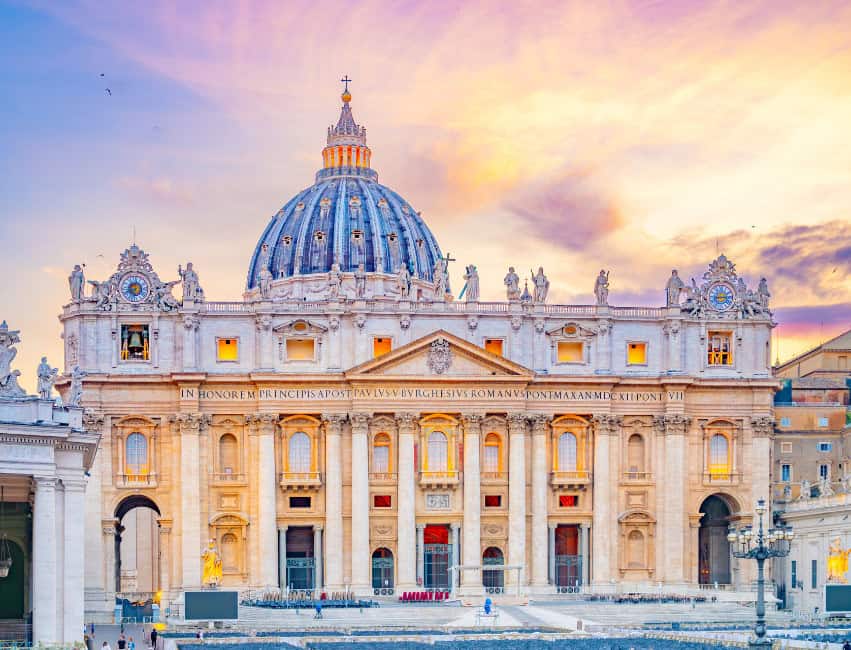 St. Peter’s Basilica rome in winter