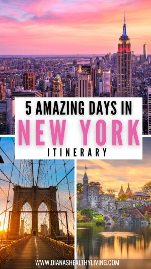 5 day new york city itinerary nyc itinerary 5 days
