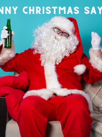 Add some sparkle and silliness to your holidays with these funny Christmas sayings perfect for Pinterest and beyond.