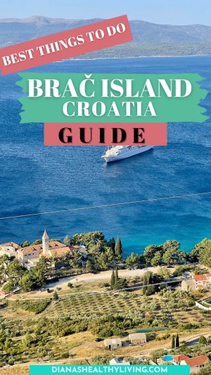 Brac Island Croatia collage – highlights of beaches, towns, vineyards, historic sites, and scenic landscapes