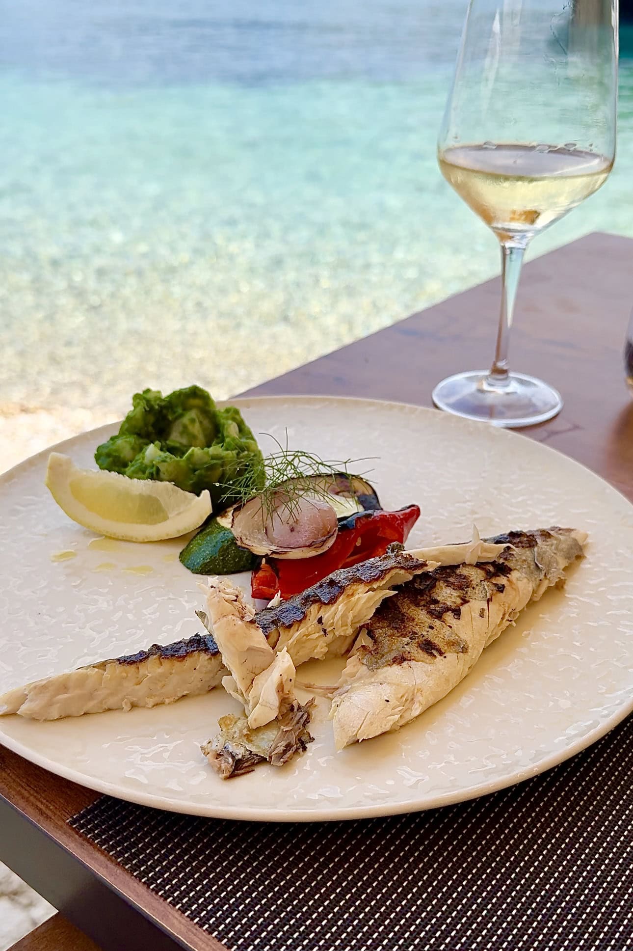 Fresh Adriatic seafood at BOWA Dubrovnik restaurant on &Scaron;ipan Island