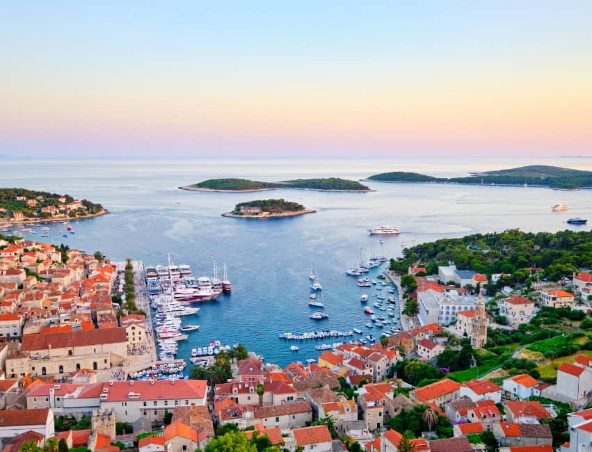 catamaran from bol brac to hvar split day trip boat travel croatia
