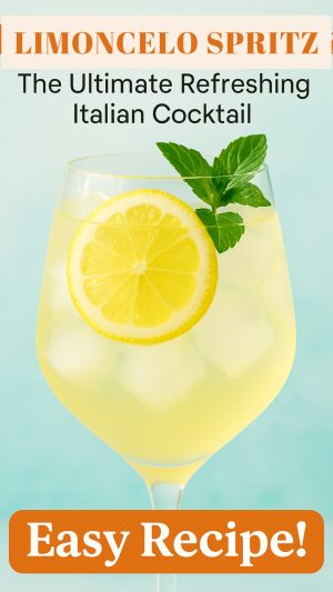 This bright and bubbly lemon spritz is the perfect warm-weather drink! Learn how to make a classic limoncello spritzer with prosecco in under 5 minutes. Light, citrusy, and irresistibly refreshing. #limoncellospritz #italianrecipes #prosecco