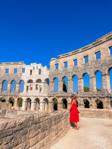 Pula Arena Roman amphitheater in Pula Croatia Istria