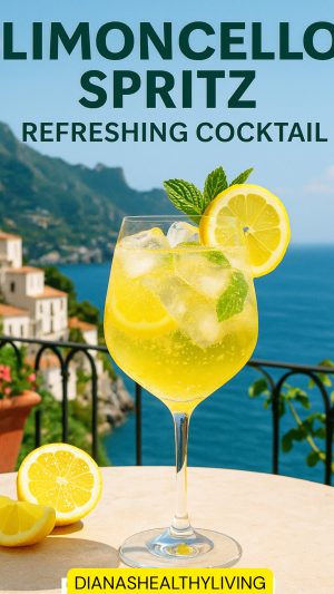 This bright and bubbly lemon spritz is the perfect warm-weather drink! Learn how to make a classic limoncello spritzer with prosecco in under 5 minutes. Light, citrusy, and irresistibly refreshing. #limoncellospritz #italianrecipes #prosecco