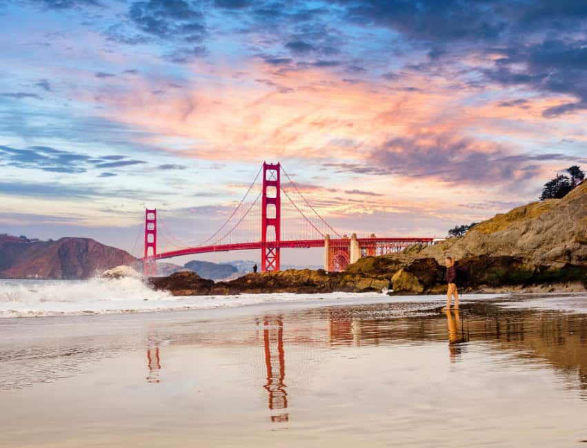view of san francisco red bridge