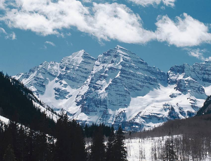 aspen colorado snowy mountains great places to visit in january in usa