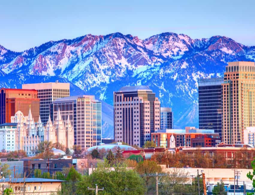 view of park city utah snowy mountains great places to visit in january in the usa