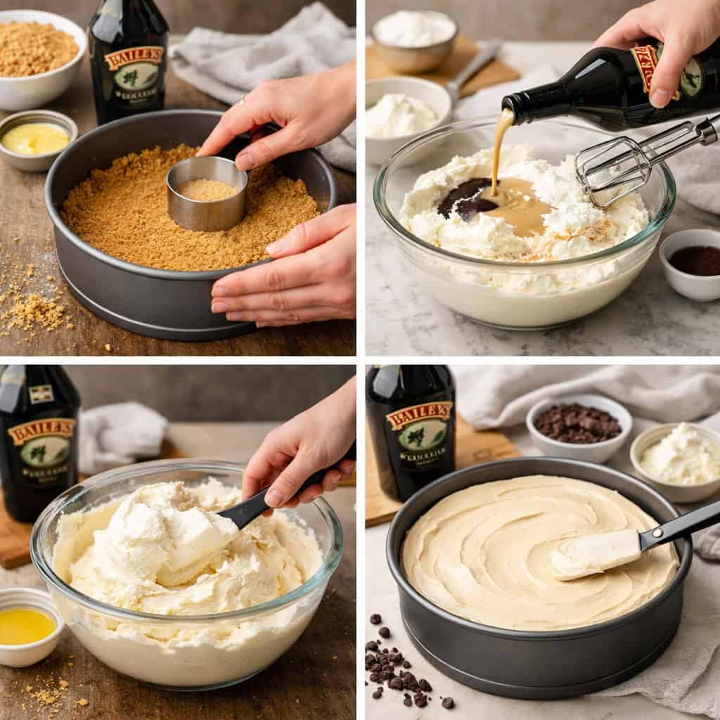 step by step guide how to make baileys cheesecake irish cream cheesecake