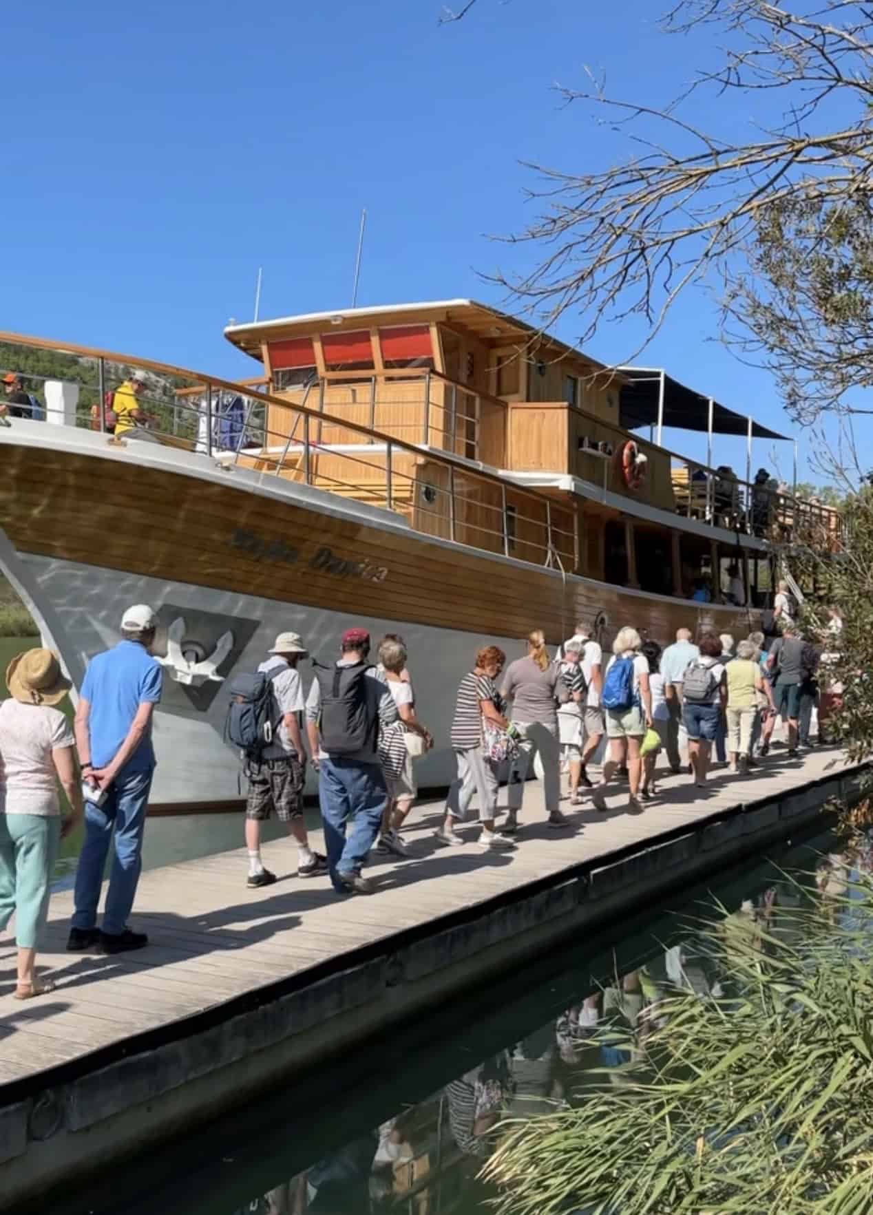 scenic boat ride from krka waterfalls to skradin