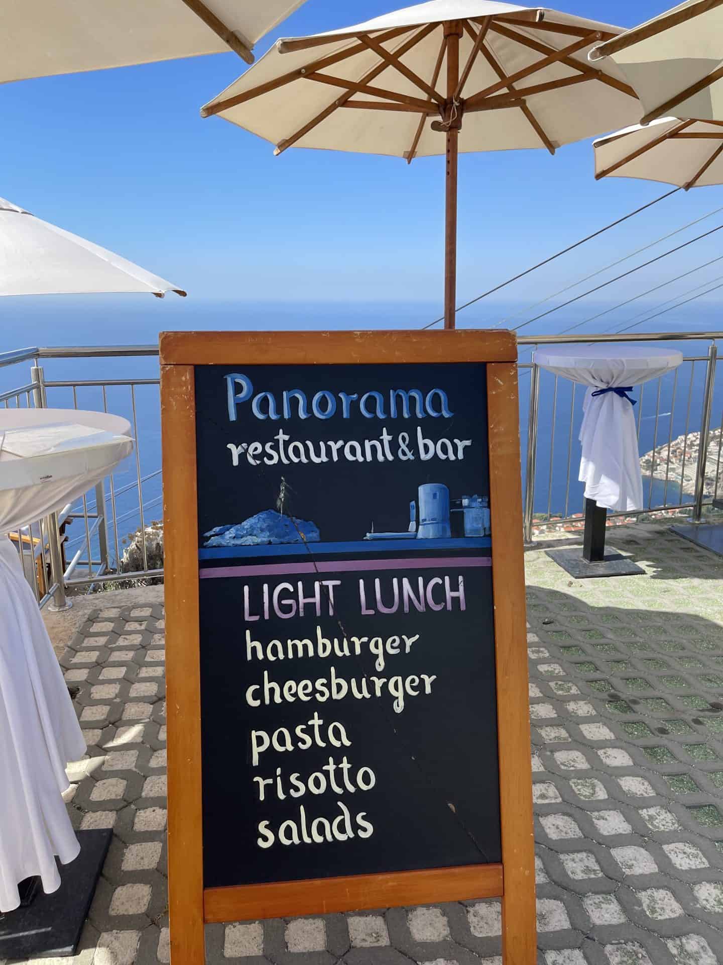 Panorama restaurant dubrovnik sign