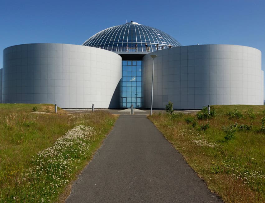 Perlan Museum glass dome in Reykjavik
