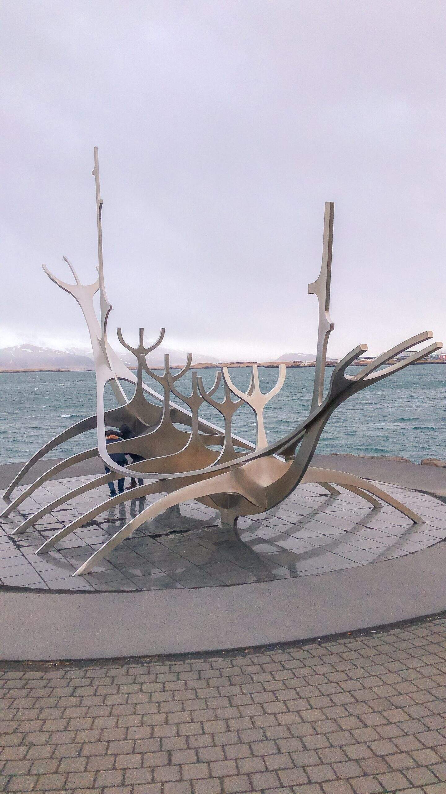Sun Voyager sculpture by the Reykjavik waterfront