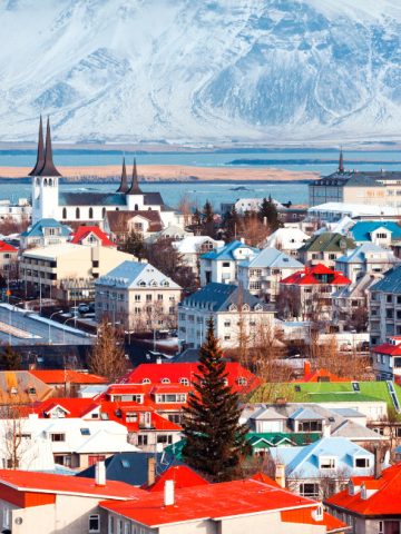 Colourful houses and street view in Reykjavik Iceland things to do in reykjavik