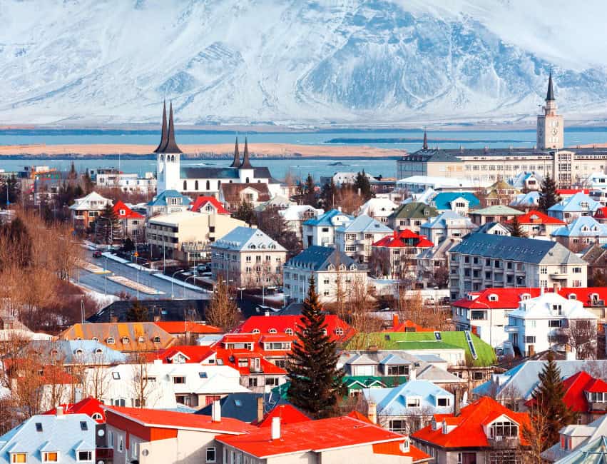 Colourful houses and street view in Reykjavik Iceland things to do in reykjavik