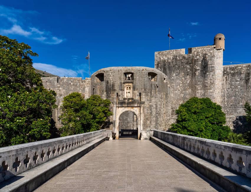 pile gate entrance to duvrovnik croatia